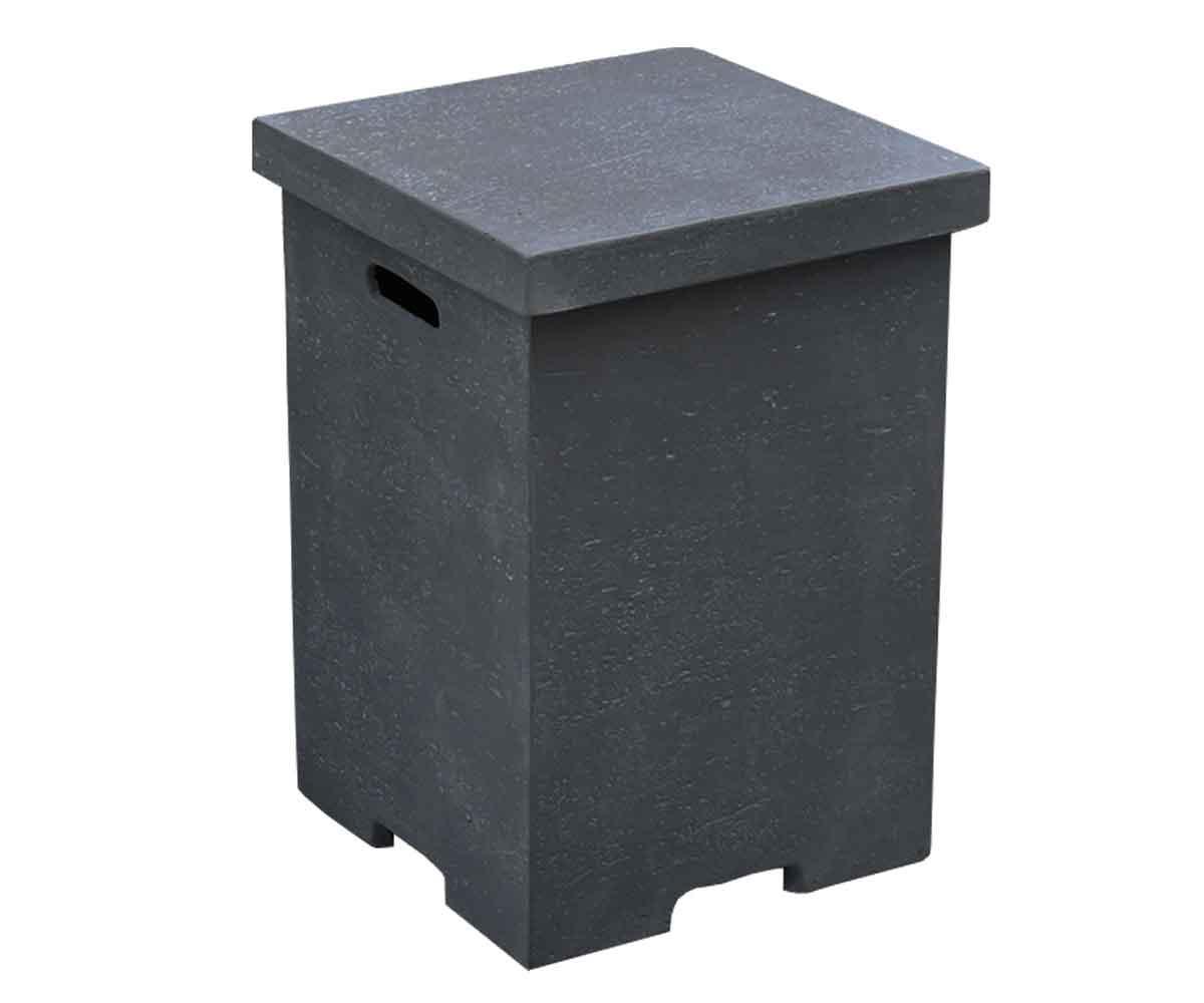 Gasflaschen-Abdeckung Beton-Optik dunkelgrau für 11kg-Flaschen