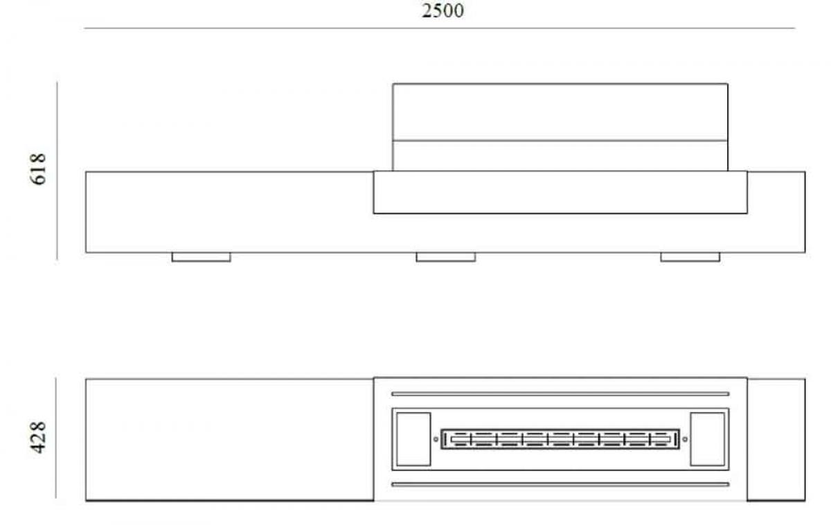 Glammfire Bioethanolkamin Sideboard Loft EvoPlus