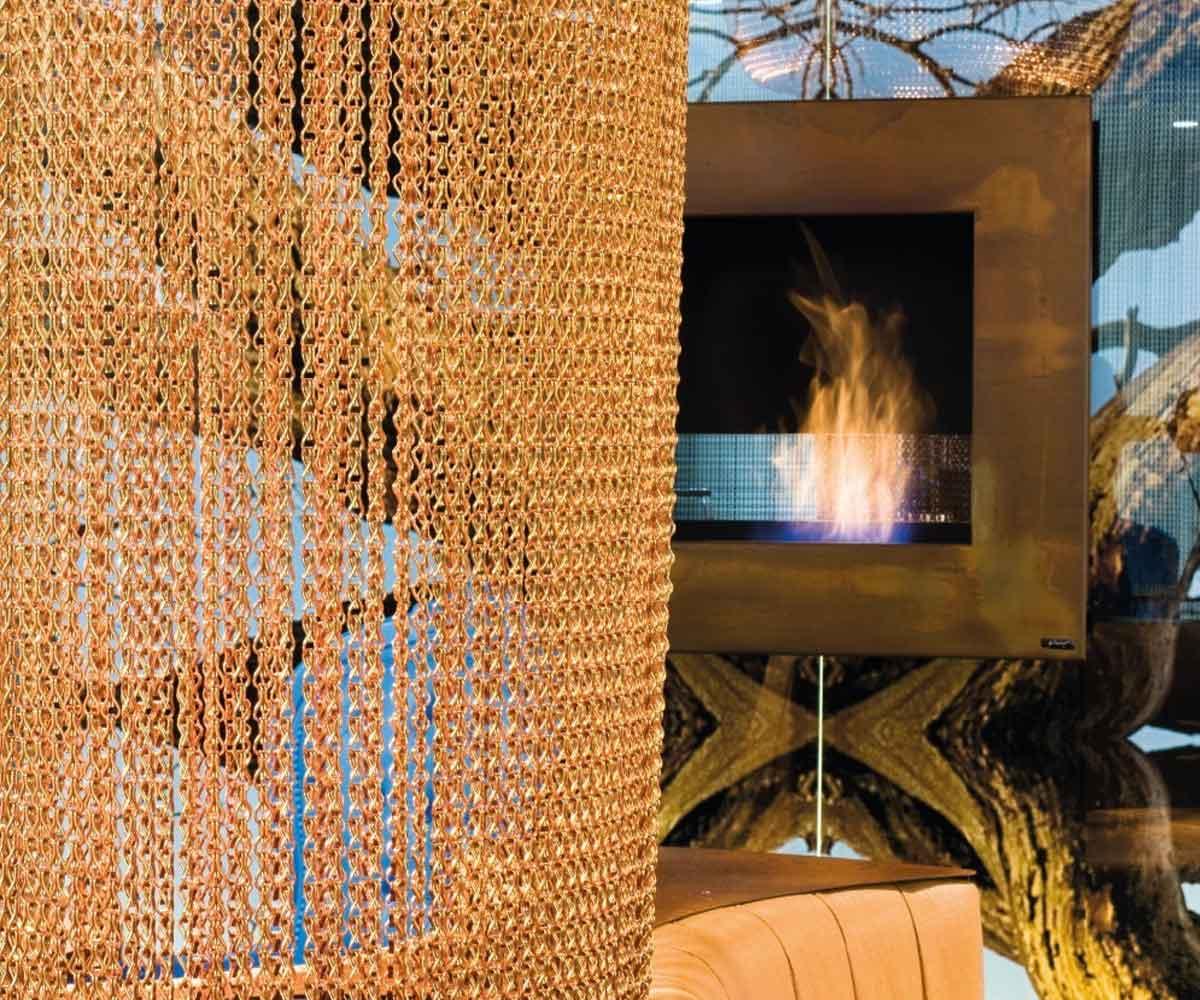 Glammfire Bioethanol-Wandkamin Lotus