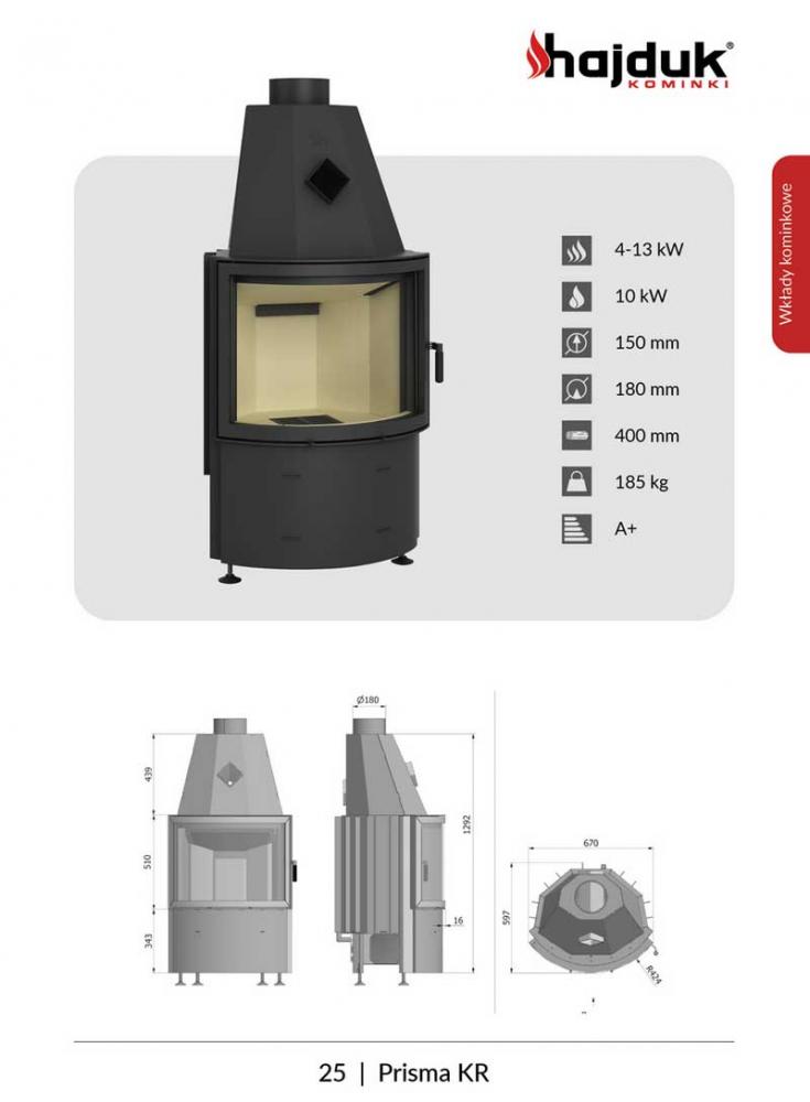 Kamineinsatz Hajduk Prisma KR