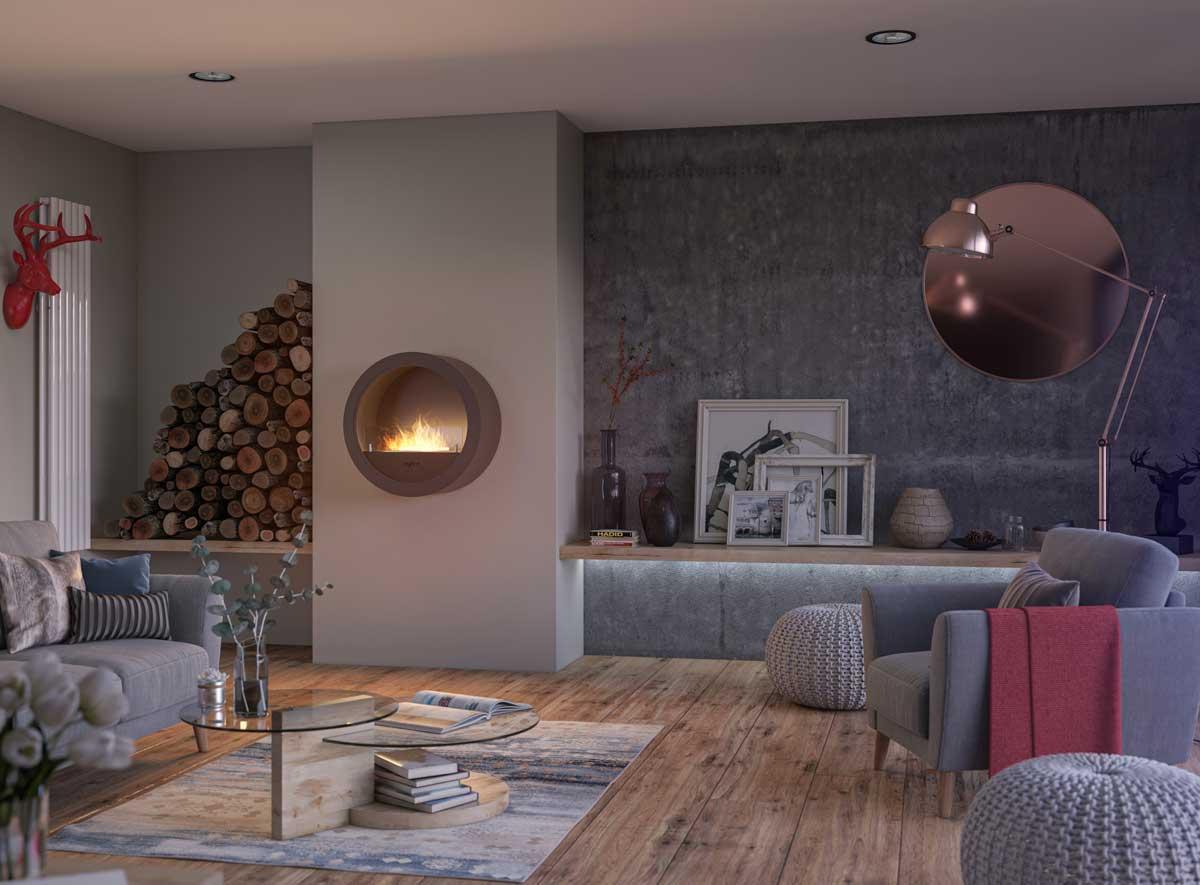 inFire INCYRCLE WALL Bioethanolkamin