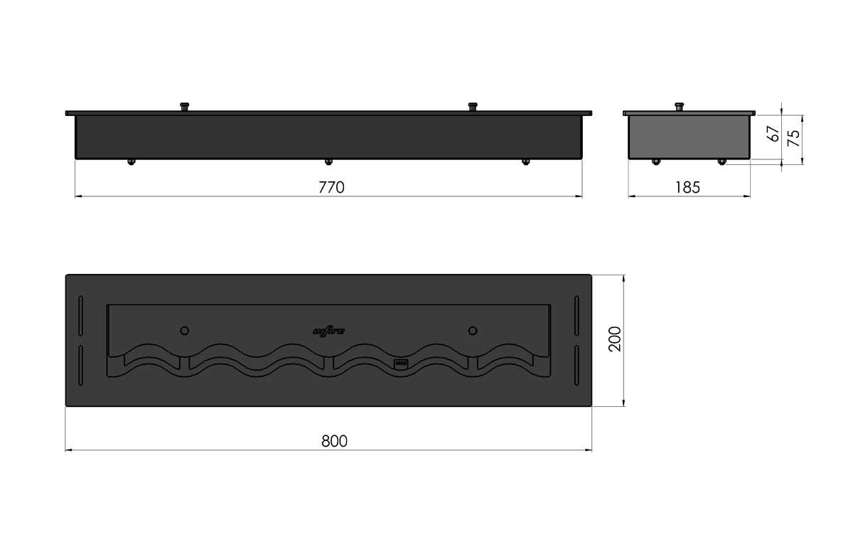 Infire Black Burner 800