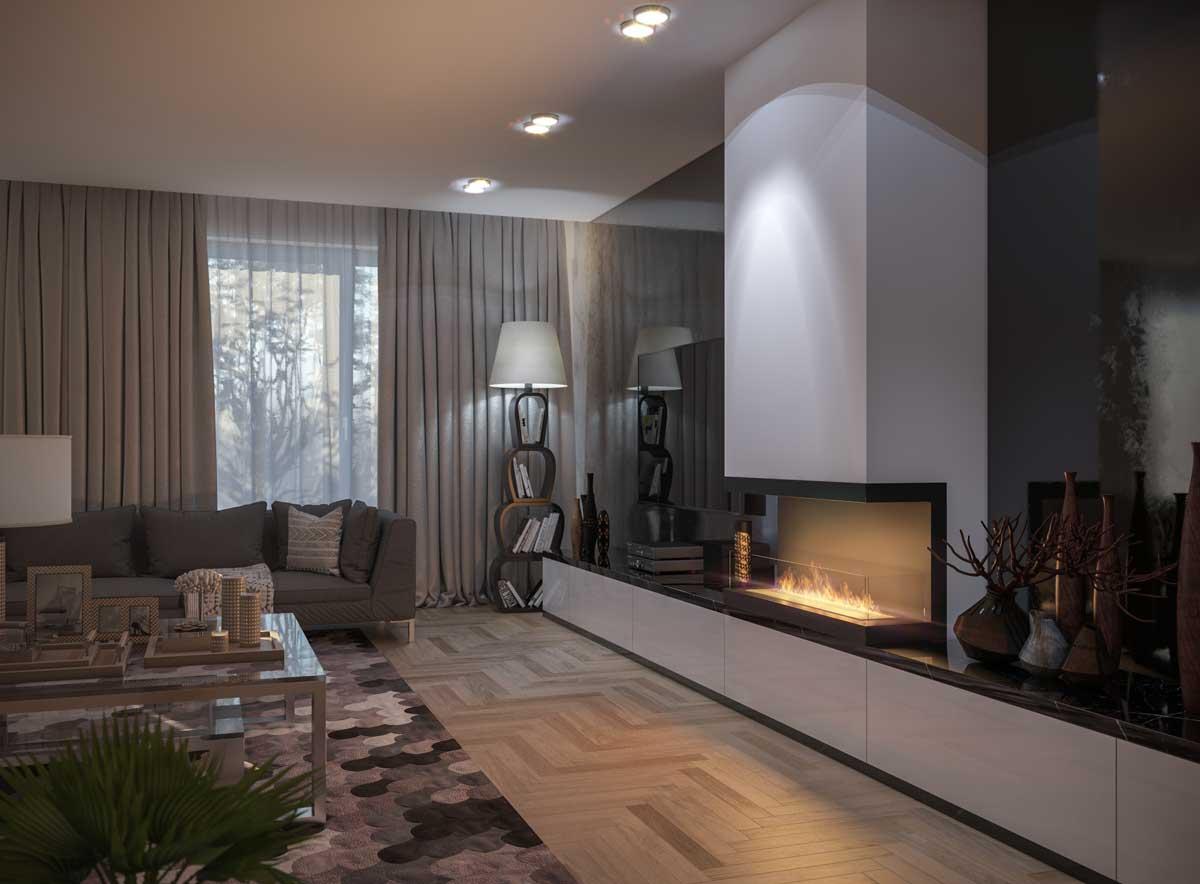 Bioethanol-Wandkamin Inside 1200C V3 von Infire