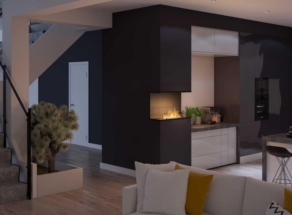 Bioethanol-Wandkamin Inside 800C V2 von Infire