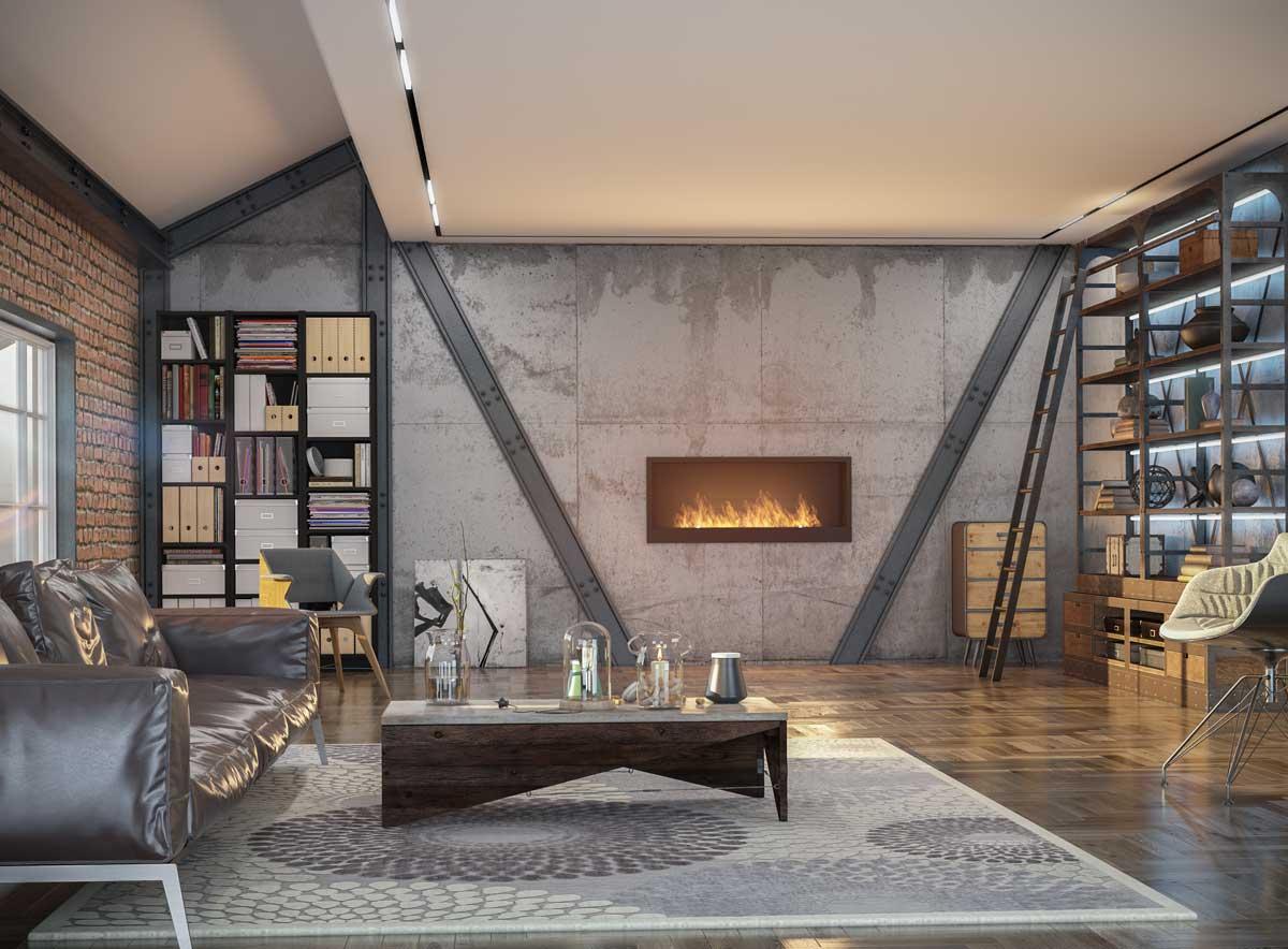 Bioethanol-Wandkamin Inside 1200 von Infire