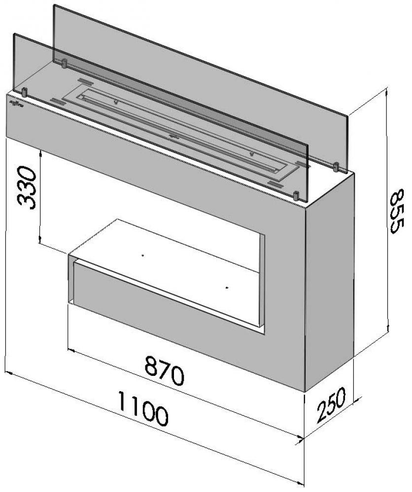 bioethanol fireplace Spectrum from Infire