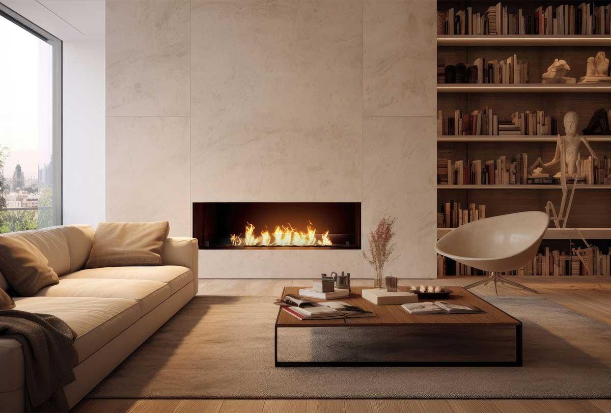 Bioethanol-Einbaukamin Inside Black Slim 1500 von Infire