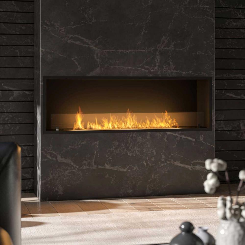 Bioethanol-Einbaukamin Inside Black Slim 1500 von Infire