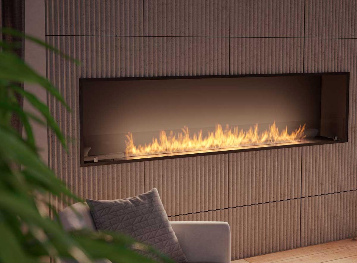Bioethanol-Einbaukamin Inside Black Slim 2000 von Infire