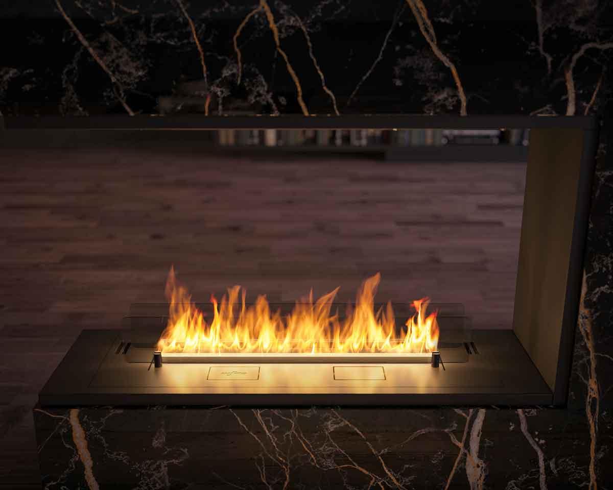 Ethanol built-in fireplace Infire U1000 Basic Etronic