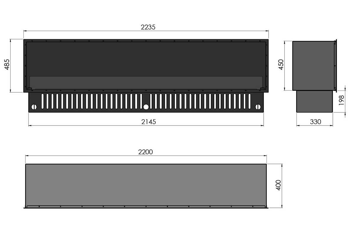 Infire Invapo 2200 electric fire