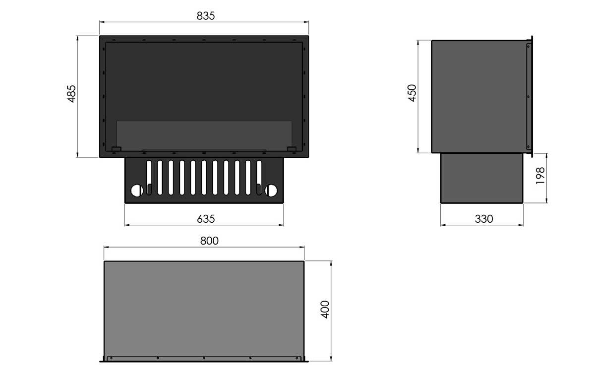 Infire Invapo 800 electric fire