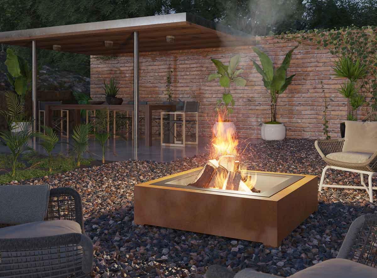 Infire Feuerstelle Corten Square 1000