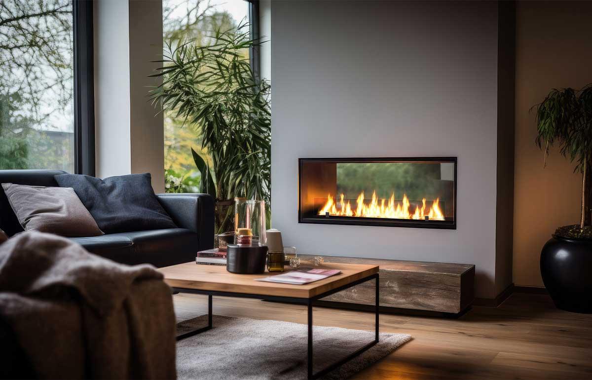 Bioethanol fireplace 2side Slim 1200 from Infire