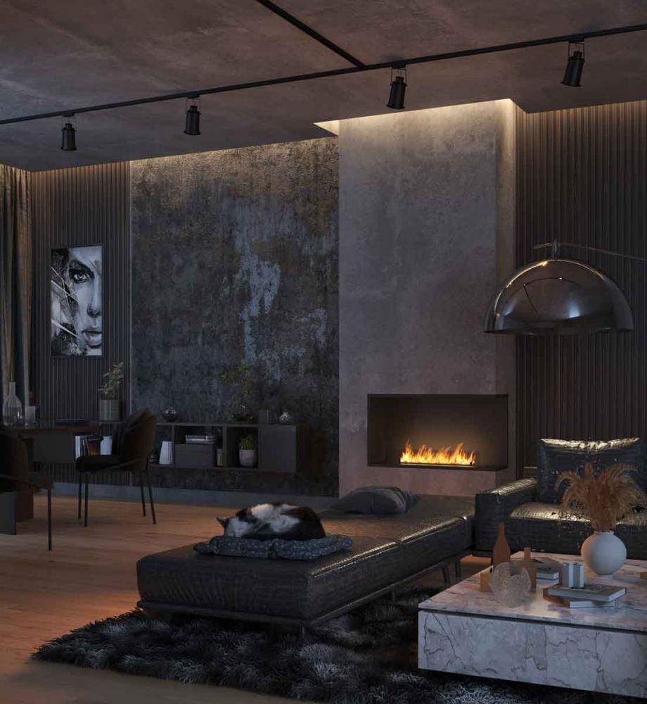 Automatik Bioethanol-Einbaukamin R1000 Basic Etronic von Infire