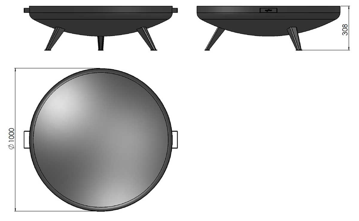 Infire Feuerstelle Misa 1000 Bowl