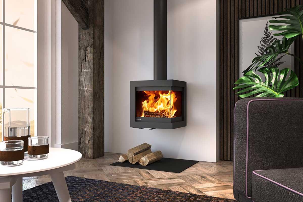 Dik Geurts stove Bora Corner Wall