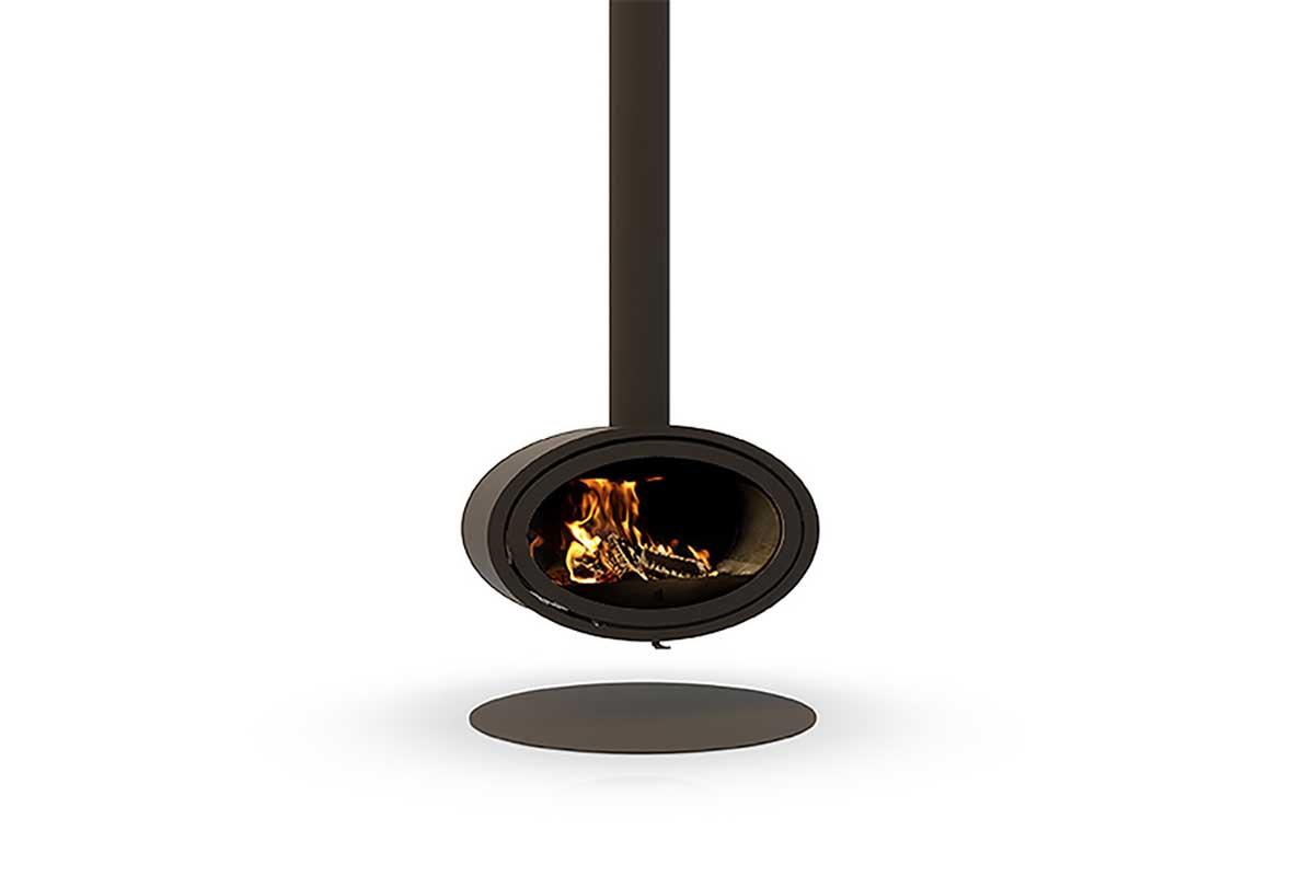 Dik Geurts Kaminofen Oval Front Fixed