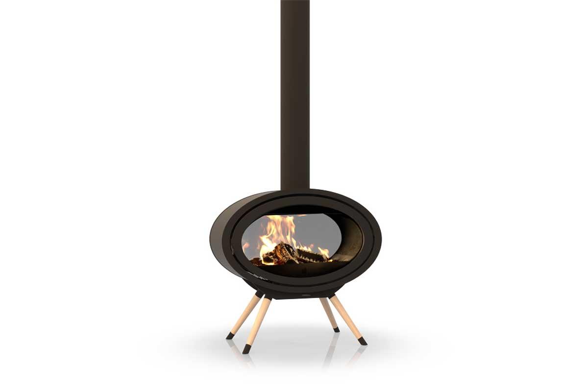 Dik Geurts Kaminofen Oval Tunnel Legs