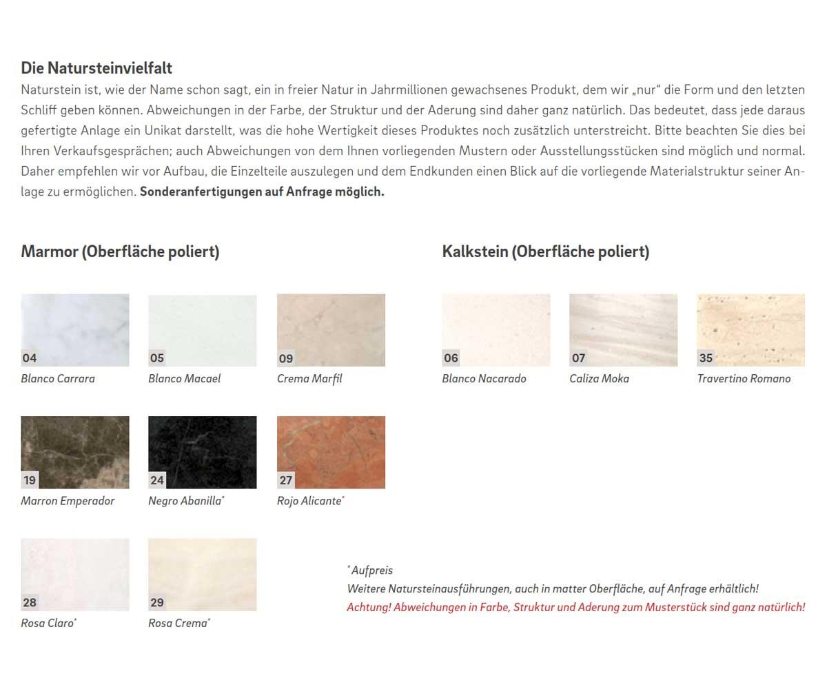 Camina-Schmid natural stones