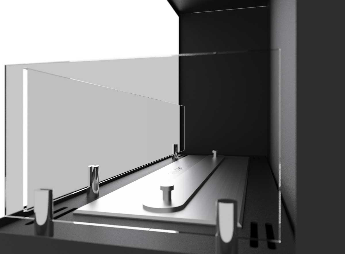 Bioethanol-Wandkamin Corner 900 R von Simplefire