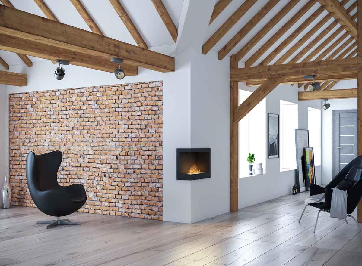 Bioethanol-Wandkamin Corner 600 L von Simplefire