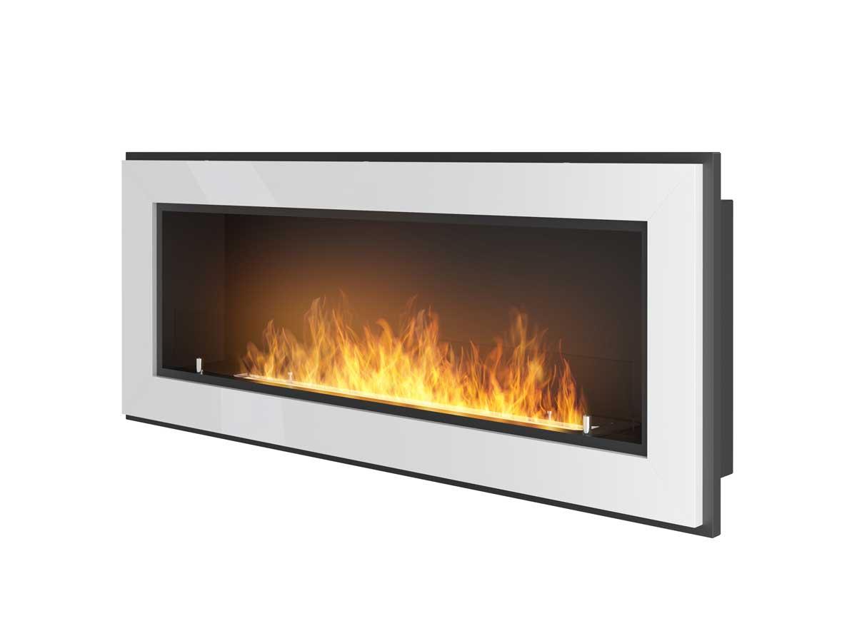 Bioethanol-Wandkamin Frame 1200 von Simplefire weiß