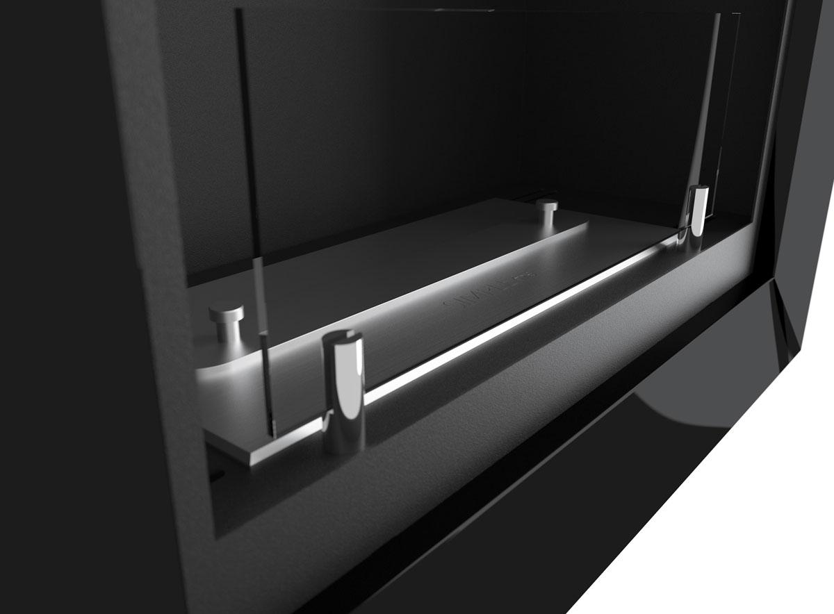 Bioethanol-Einbau-Wandkamin Frame 550 von Simplefire