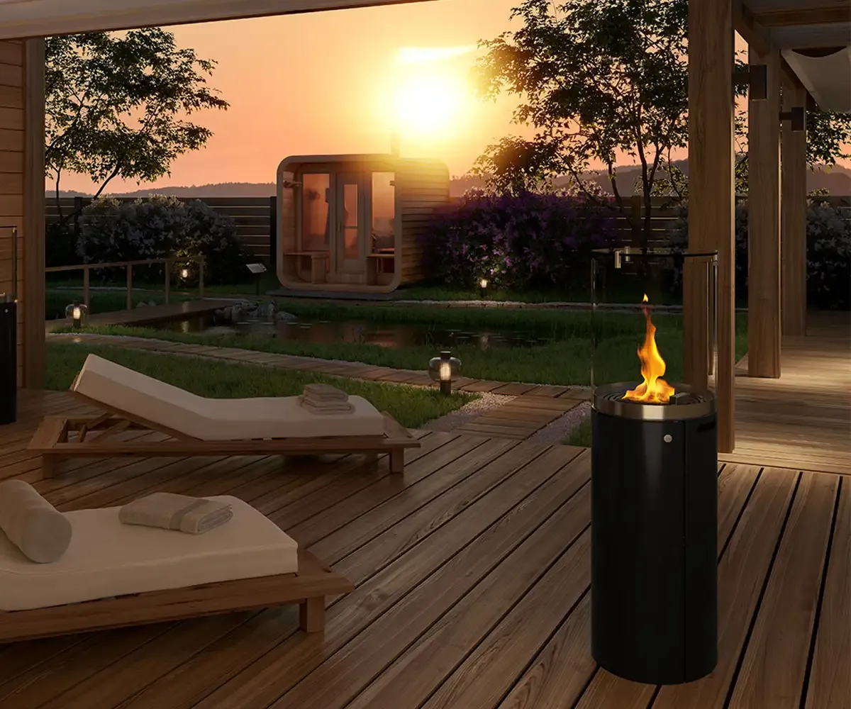 Outdoor Gaskamin Fuora R von GRDN by Spartherm