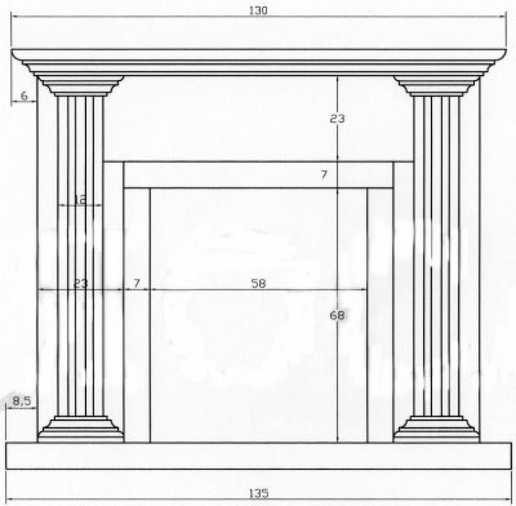 fireplace suround Capilla