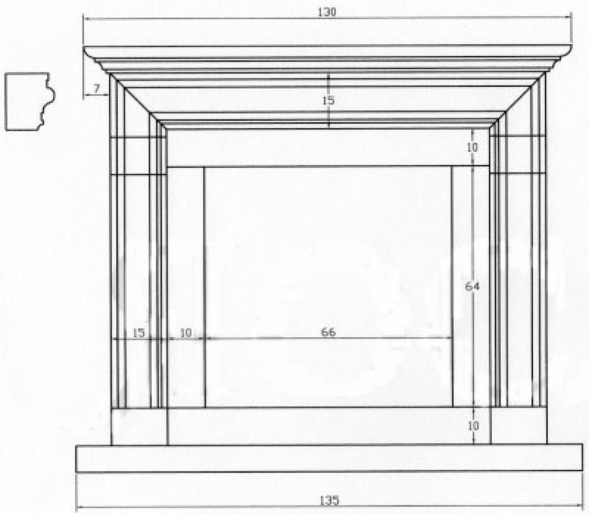 fireplace surround The Cruz