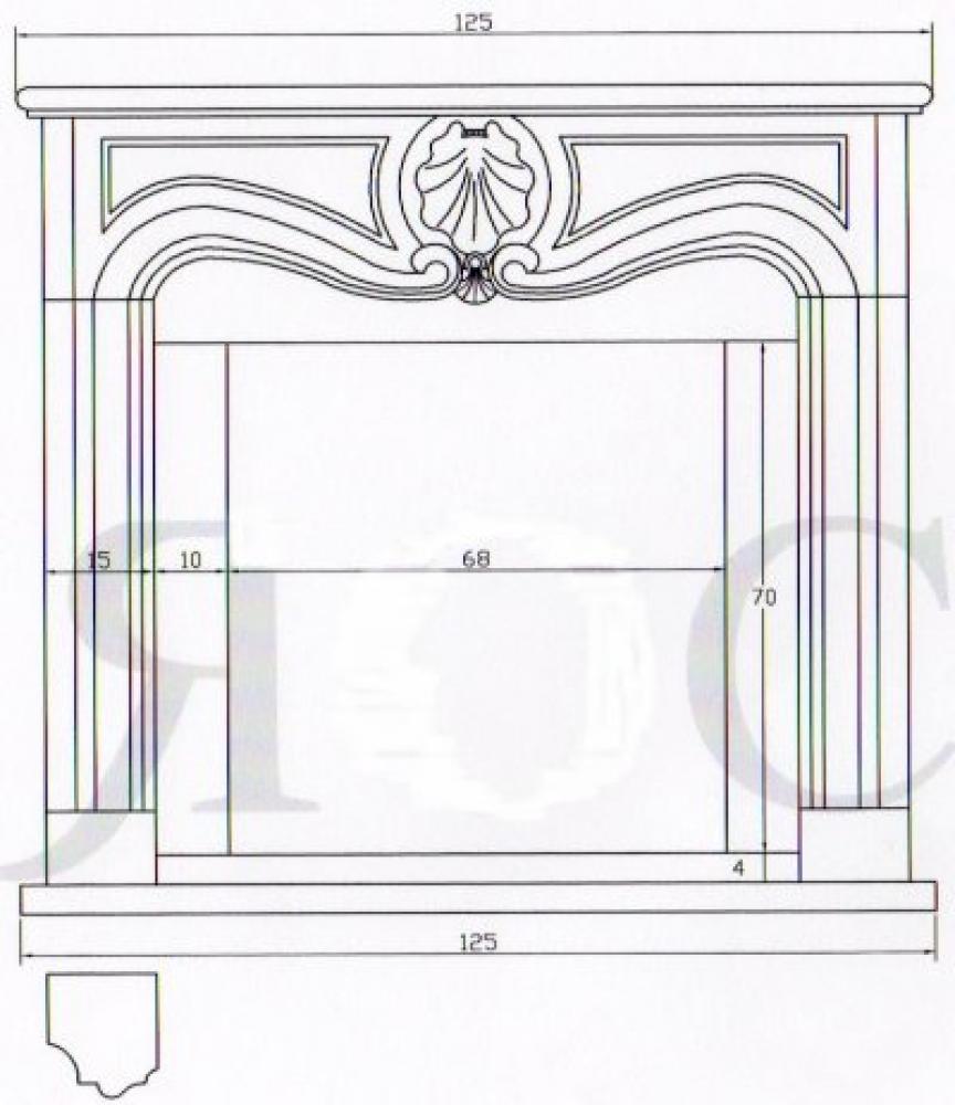 Marmorkamin Stilkamin Martinez