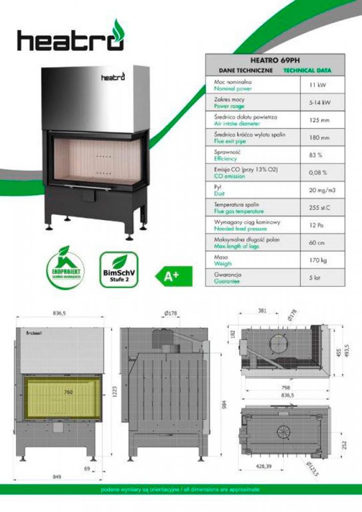 Kamineinsatz HEATRO 69PH