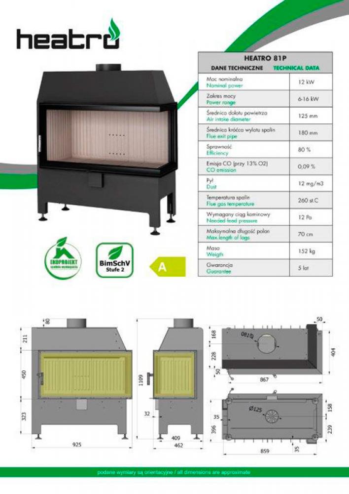 Kamineinsatz HEATRO 81P