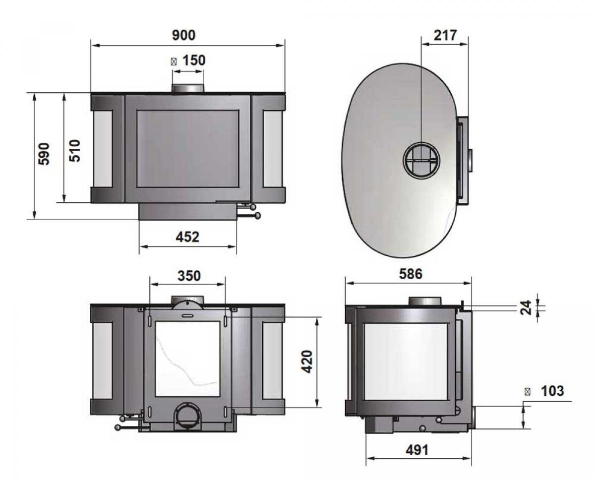 Wanders Kaminofen Black Pearl