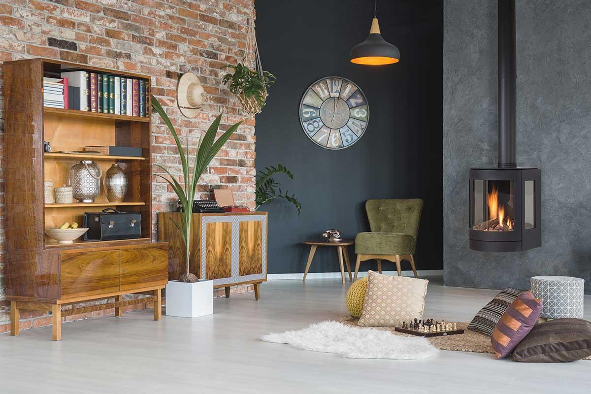 Wanders gas stove Balsa 75 Wall