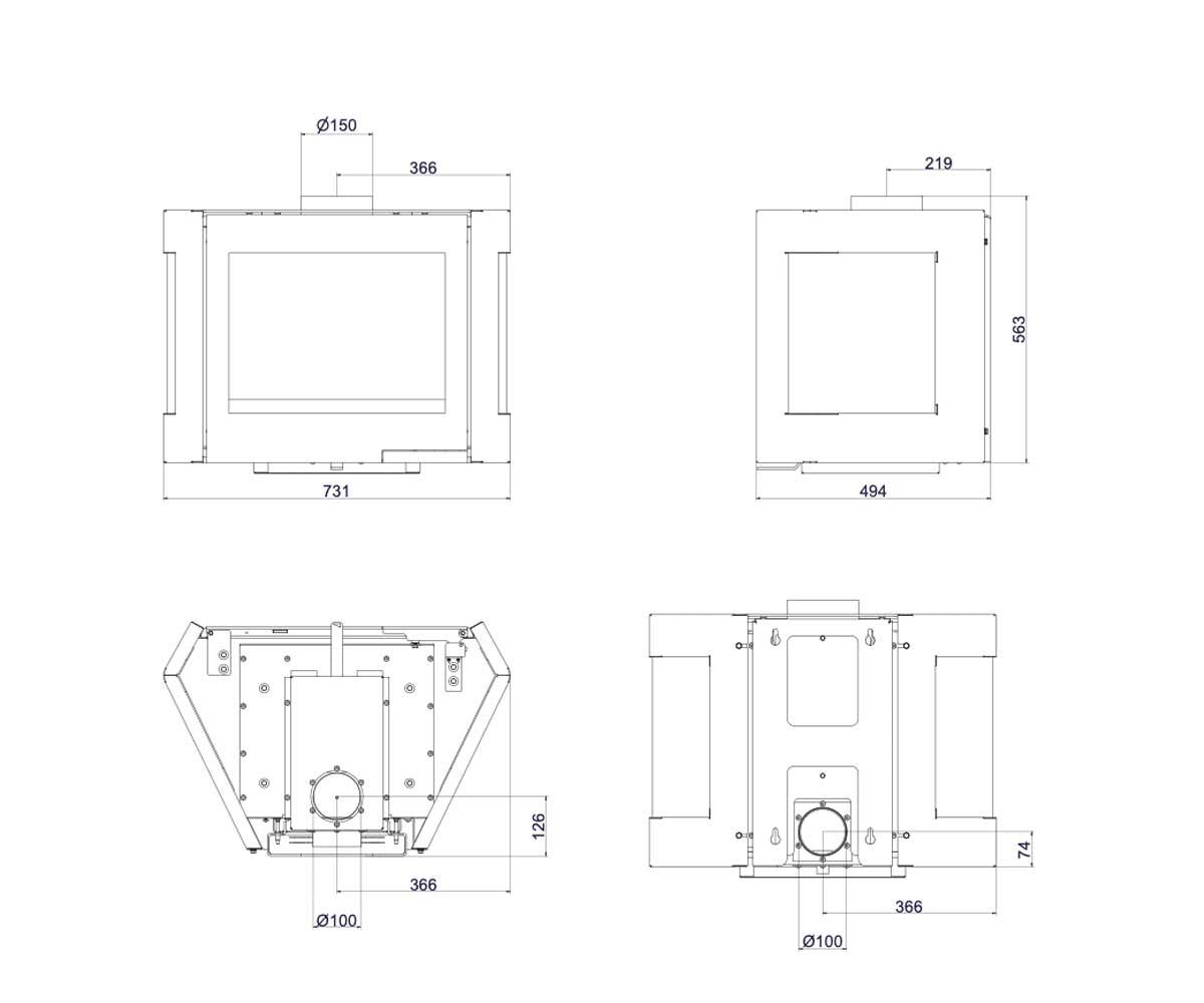 Wanders stove Black Sapphire