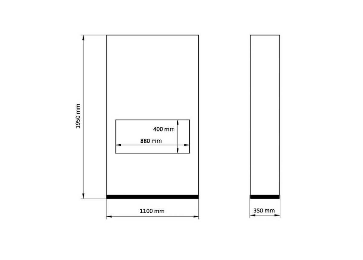 Electric fireplace Xaralyn Ambiance