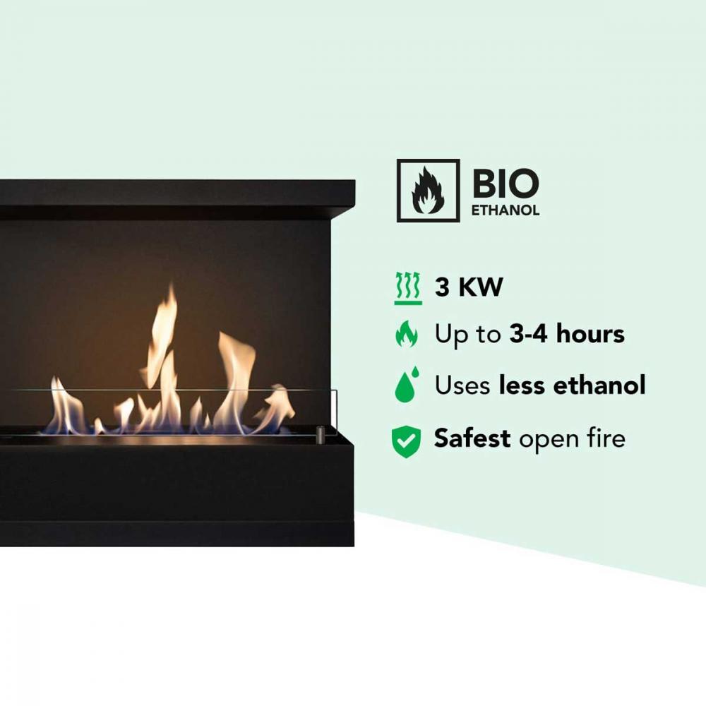 Bioethanol-Einbaubox L Ecke von Xaralyn