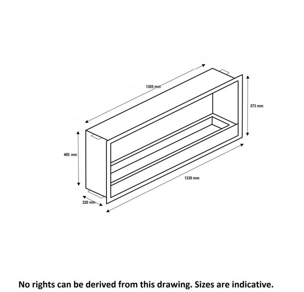 Bioethanol-Einbaubox XXL von Xaralyn