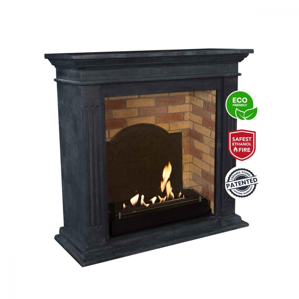 Xaralyn Bioethanolkamin Cadiz Stein Anthrazit mit Medaillon