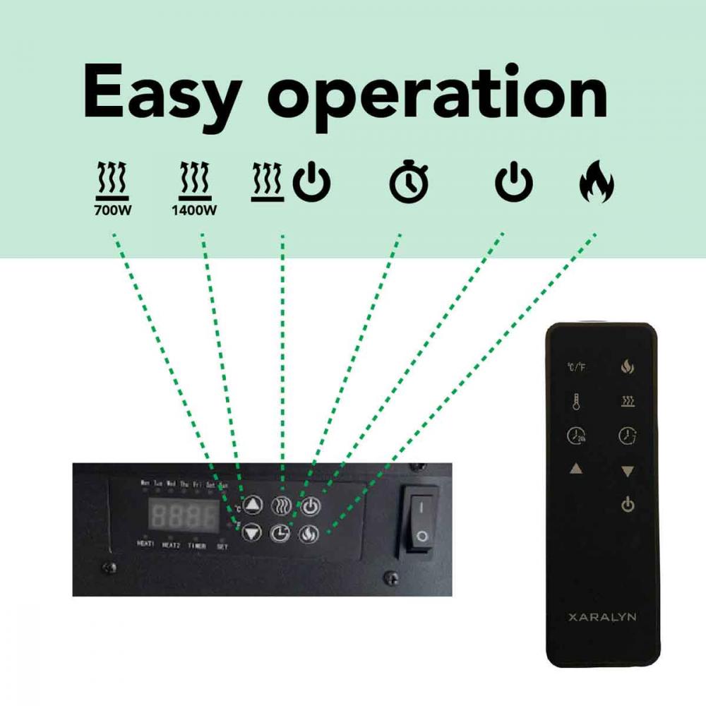 Xaralyn Elektrowandkamin Disegno XL120