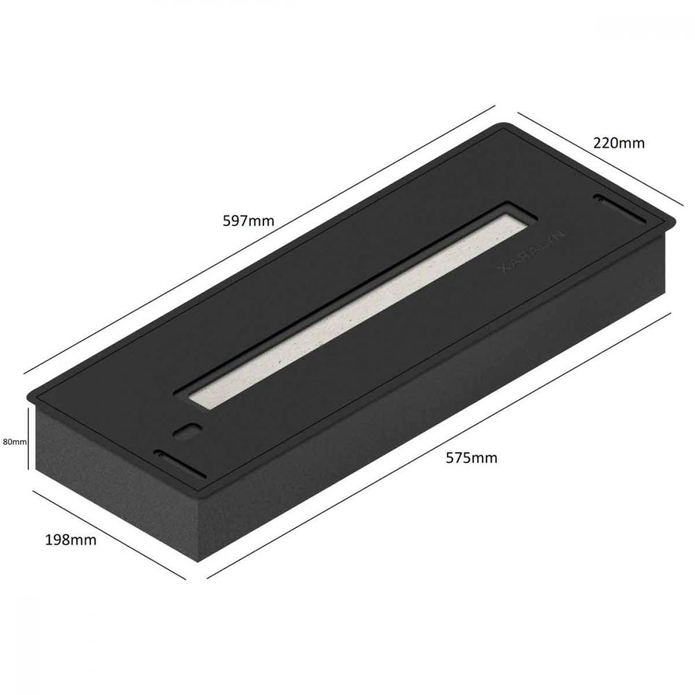 Xaralyn built-in ethanol burner L with lip