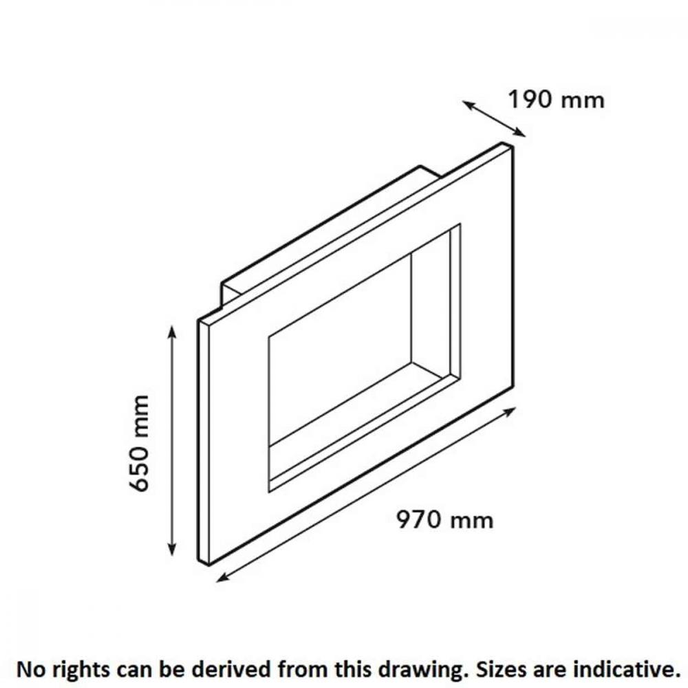 Bioethanol-Wandkamin Goya von Xaralyn