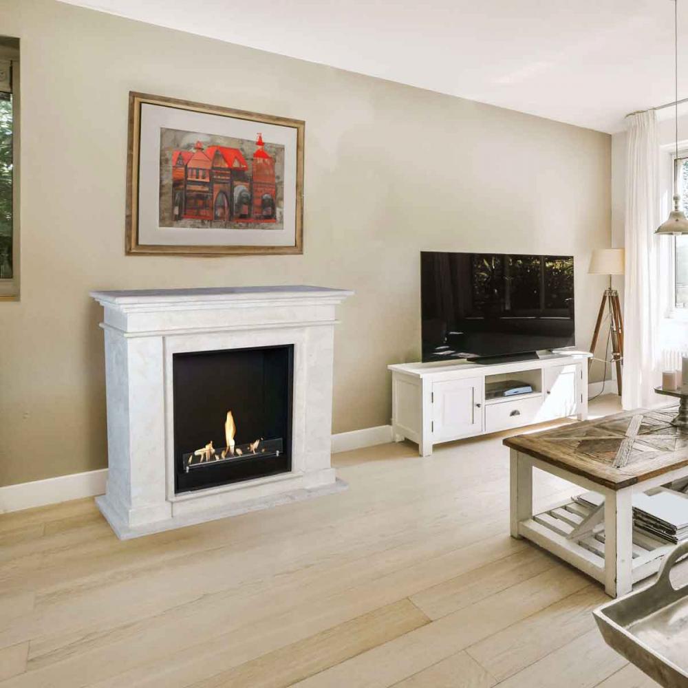 Ethanol fireplace Xaralyn Kos Stone white