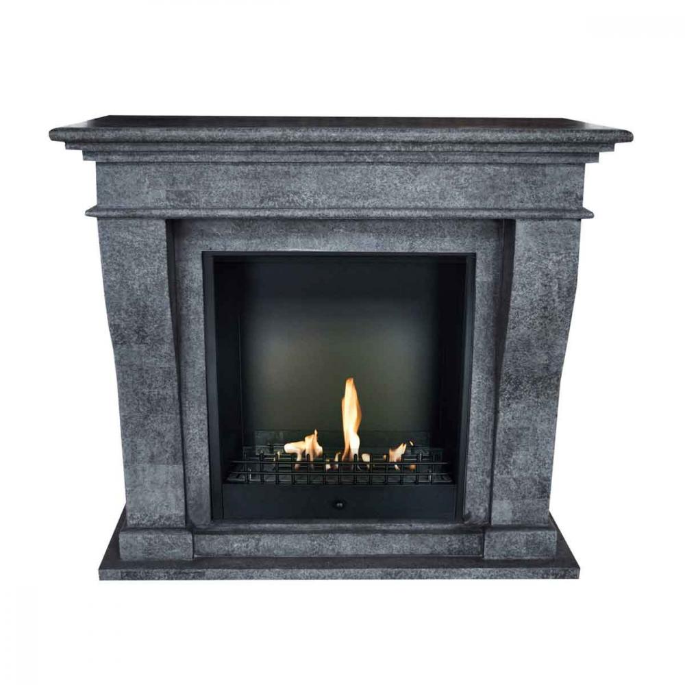 Xaralyn Bioethanolkamin Kreta Classic Stein Anthrazit geschliffen