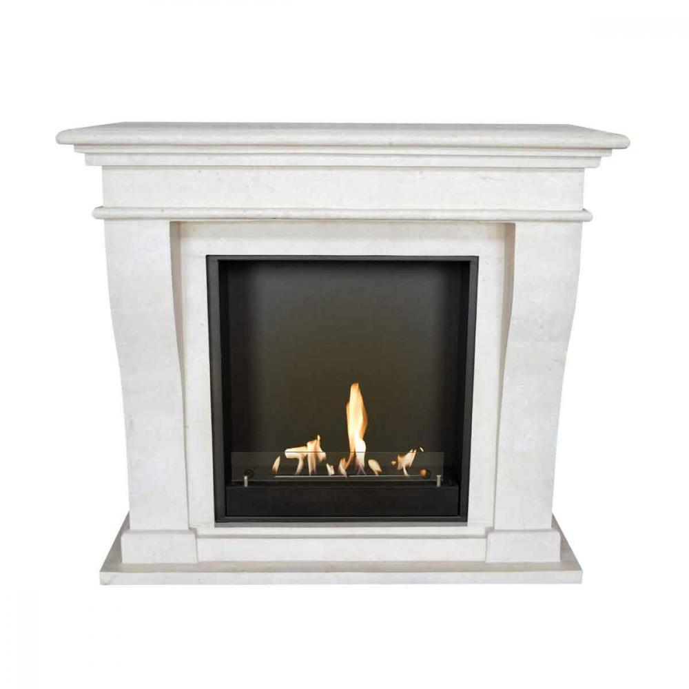 Xaralyn Bioethanolkamin Kreta Stein weiß poliert