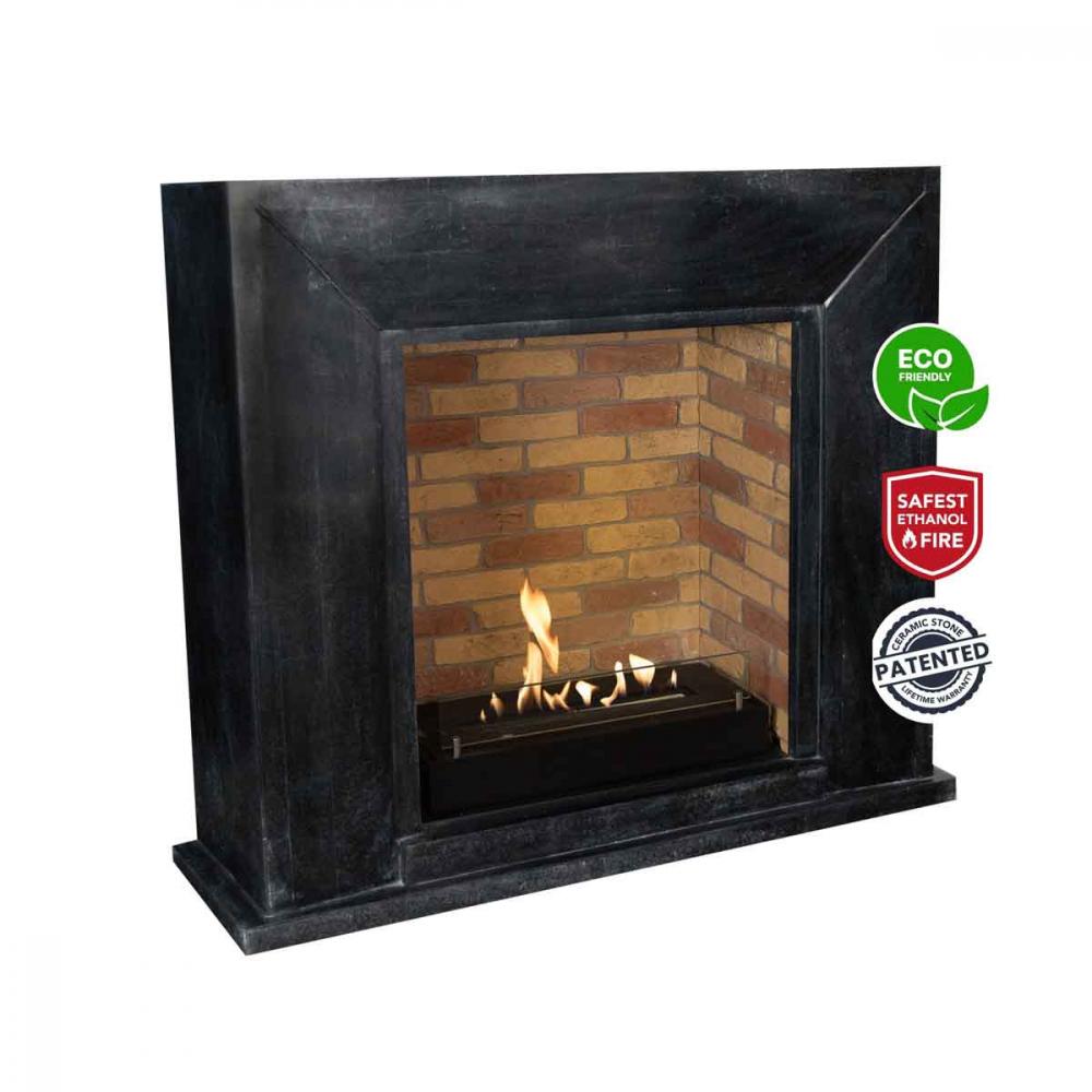 Xaralyn Bioethanolkamin Nero Stein Anthrazit Steindekor