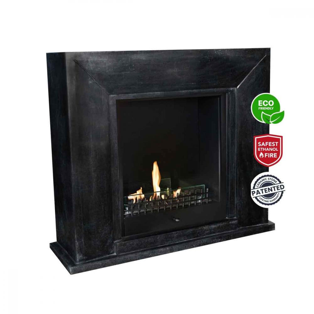 Ethanol fireplace Xaralyn Nero Stone Anthracite Classic