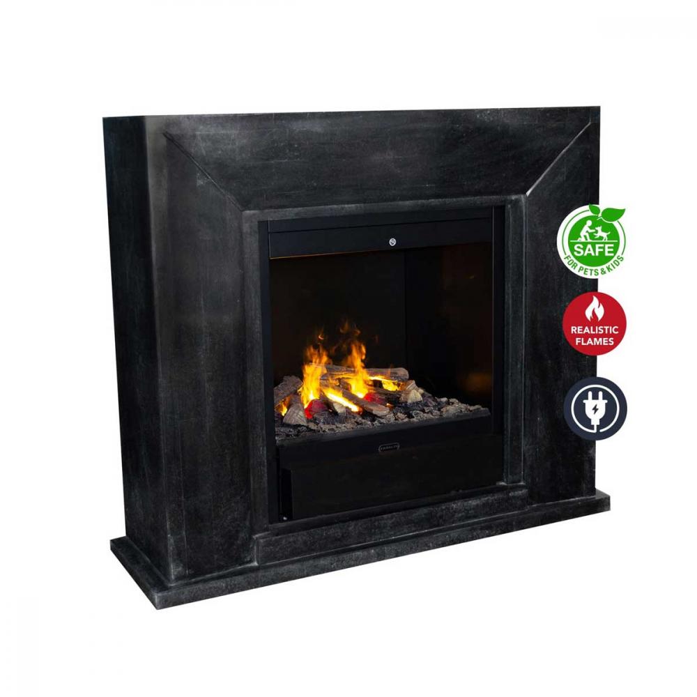 Electric fireplace Xaralyn Nero Optimyst Albany